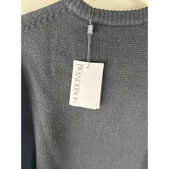 NWT JW Anderson Guinness Logo Cashmere Blend Sweater Jumper Black White Mens XL - Picture 4 of 6